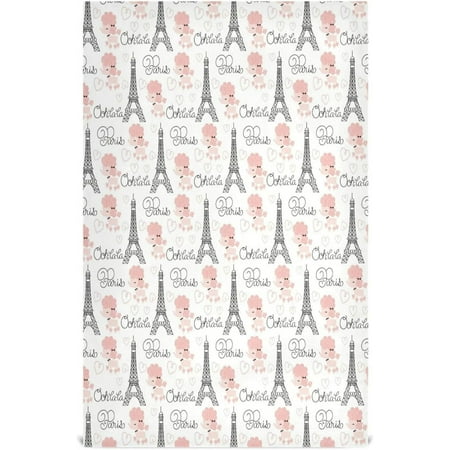 

Bestwell 4 Pack Paris Eiffel Tower Sheep Kitchen Towels Soft Absorbent Dish Towels Reusable Tea Towels Set 28 x 18