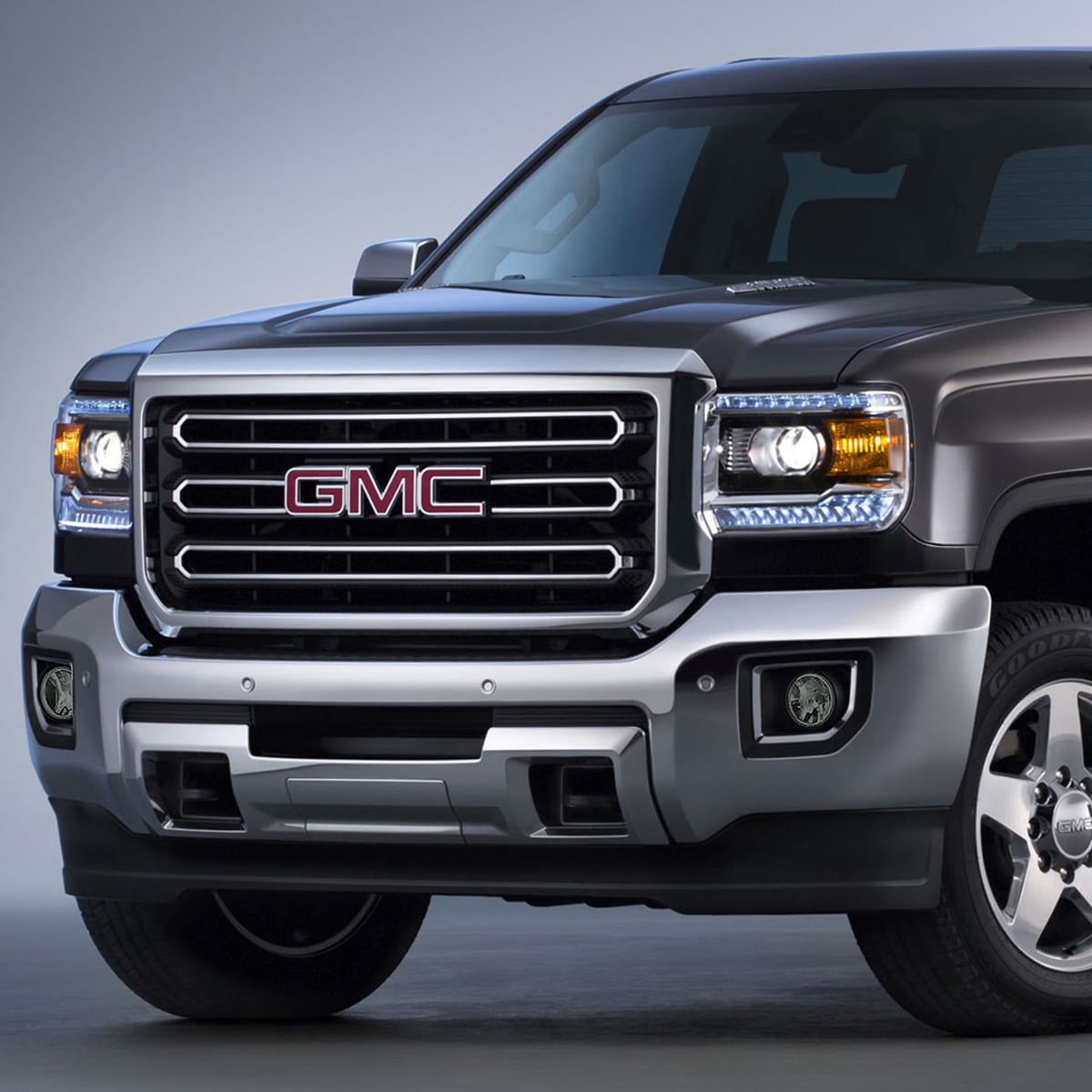 DNA Motoring Smoked Fog Light Lamp Set + Switch For 2015-2016 GMC Sierra 2500HD 3500HD