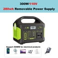 thumbnail image 5 of Portable Power Station 300W, 280Wh Capacity, Supports Multiple Device Charging, 110V Output, Ideal for Home Backup and Outdoor Activities, 5 of 7