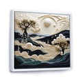 thumbnail image 2 of Designart "Seashore Sand Rhythm Art" Nautical & Beach Floater Framed Canvas Wall Art, 2 of 7