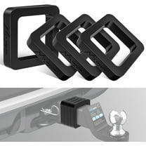 Nilight 2.5Inch Hitch Receiver Silencer Pads (4 Pack) - Red - Universal Fit for Trailer Hitches