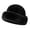 Style B - Black, variant on BadPiggies Women Winter Faux Fur Bucket Hat, Warm Faux Mink Plush Hat Fluffy Fisherman Cap Fuzzy Russian Hat