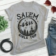thumbnail image 2 of Salem Witch Girl's Trip T-shirt, Unisex Women's Men's Shirt, Halloween Spooky Season Novelty Gift, Heather Gray, 3X-Large, 2 of 6