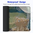 thumbnail image 4 of Heduofu Mouse Pad, Cute Bear and Dog Anime Brown and Light Green Mouse Pads, Rectangle Mouse Mat Square Waterproof MousePads Non-Slip Rubber Base Mousepad for Office Laptop 31.5x11.8 in, 4 of 6