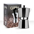 thumbnail image 2 of Aluminum Moka Pot Coffee Pot Moka Pot Aluminum Coffee Pot Hand Grinding Coffee Pot Aluminum Coffee Pot, 2 of 5