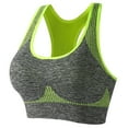 thumbnail image 5 of Sngxgn Sports Bralettes Wireless Bra Tank Top Bra Sports Bra for Women Girls(Yellow,S), 5 of 5