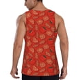 thumbnail image 3 of Fotbe Tomatoes Pattern Men's Quick Dry Workout Tank Top Gym Muscle Tee Fitness Bodybuilding Sleeveless T Shirt Breathable Workout Shirt-XX-Large, 3 of 9