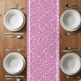 thumbnail image 6 of Valentine's Day Table Runner - 108 Inch Long, Kitchen Dining Table Runner Dresser Scarves, Pink Love Rustic Retro Abstract Art Farmhouse Decor for Coffee Tables Wedding Party Banquet, 6 of 8