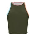 thumbnail image 3 of GZWYHT Womens Tank Tops,Going Out Tops,Womens Tank Tops Square Neck Ribbed Sleeveless Basic Cute Going Out Tops Slim Fitted Summer Y2000 Clothes,Crop Tops,Women's Tanks & Camis,Workout Tops, 3 of 4