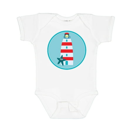 

Inktastic Lighthouse Nautical Beach Gift Baby Boy or Baby Girl Bodysuit