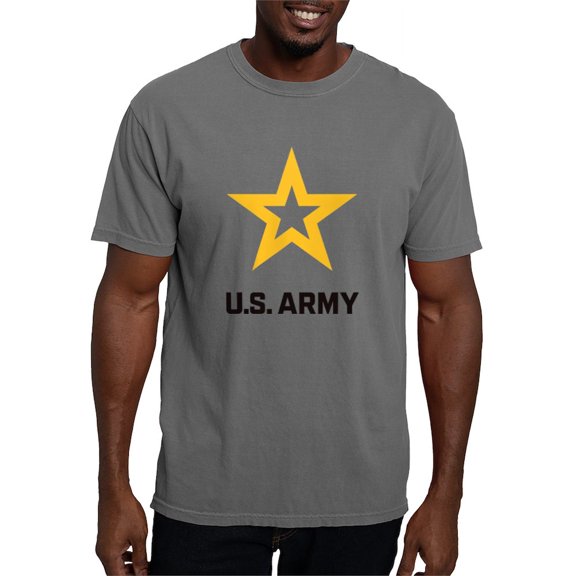 CafePress - U.S. Army® Black And Gold Logo T Shirt - Mens Comfort Colors Shirt