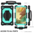 thumbnail image 2 of Suitable for 2021 shoulder strap Samsung TABA7liteT220/T220 rotating hand support three-proof bracket anti-fall silicone sleeve, 2 of 4