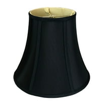 Royal Designs True Bell Basic Lamp Shade, V Notch Fitter, Black, 5" x 10" x 8. 5"