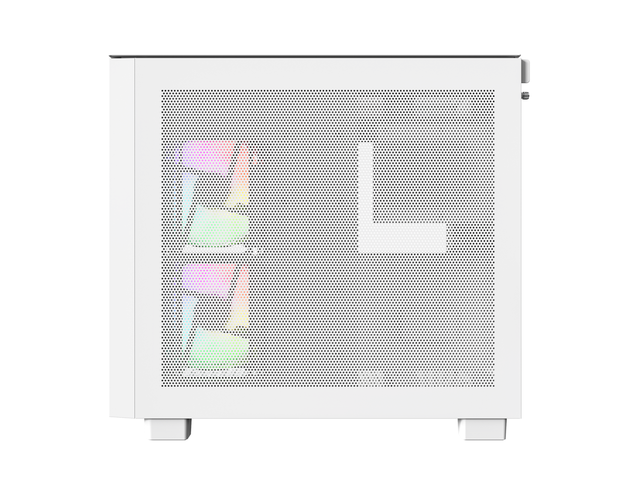 MONTECH KING 65 PRO ATX Mid Tower Gaming PC Case, Dual Chamber, High Airflow Mesh Panels, Supports RTX 40 Series, 3 Pre-Installed ARGB Fans, Tool-Free Access - White