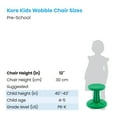 thumbnail image 3 of Kore Design™ Pre-School Wobble Chair 12", Green, 3 of 10