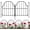 Shape 1, variant on 10Pcs Decorative Garden Fence, Rustproof Metal No Dig Garden Fencing Border, Total 22 in(H) x 10.83 ft(L) Outdoor Animal Barrier,Arched