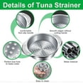 thumbnail image 3 of Tuna Can Strainer Stainless Steel Food Can Strainer (3Pcs), 3 of 4