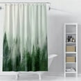 thumbnail image 3 of Green Misty Forest Shower Curtains,Nature Shower Curtain,Woodland Shower Curtain,Fantasy Fog Magic Tree Bath Curtain for Bathroom,Fall Shower Curtain,Waterproof Polyester Fabric-72 Wx72 L, 3 of 5