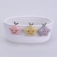 thumbnail image 4 of Unique Bargains Woven Storage Basket Star Shelf Closet Storage Bin for Entryway Desk White, 4 of 6