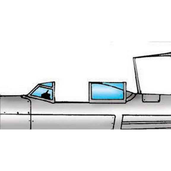 Yakovlev Yak 9 Vacuform Canopy x2 for ICM (1/48 kit accessory)