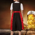 thumbnail image 6 of German Oktoberfest Women's Laced Half Apron Bavarian Traditional Cosplay For Party Dress Up, 6 of 8