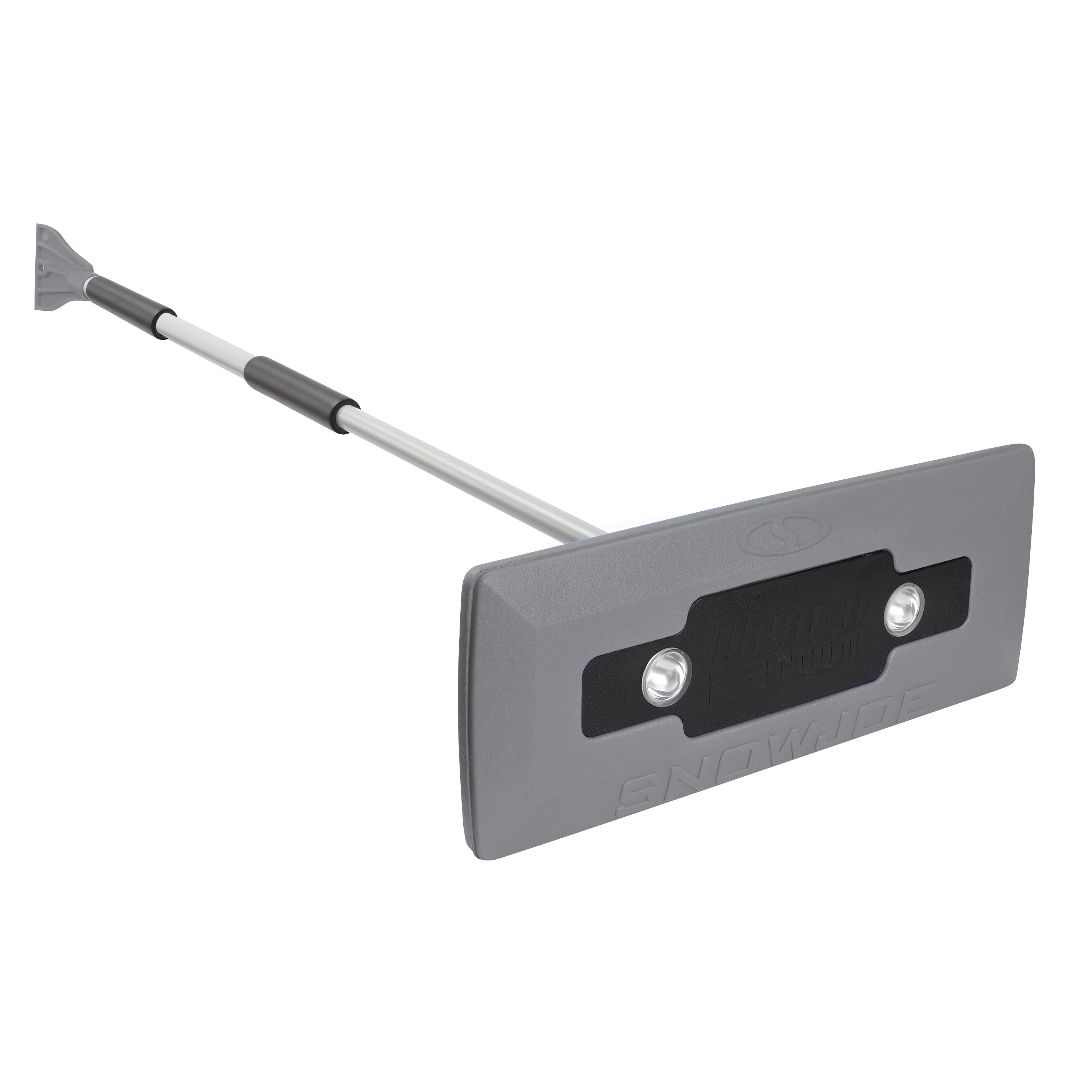 Snow Joe SJBLZDLEDGRY 4In1 Telescoping Snow Broom + Ice Scraper