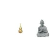 thumbnail image 1 of Escultura de tortuga marina,Estatua de calabaza de latón de 7 cm para escritorio,adorno Feng Shui,Estatua de mono,Estatua de Buda Mono para Interior y Exterior Budista,Figura en miniatura de, 1 of 8