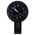 thumbnail image 2 of Universal impermeable motocicleta manillar montaje brillante reloj esfera reloj plata negro manillar de 7/8 "a 1" Sunnimix reloj de manillar, 2 of 8