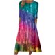 thumbnail image 1 of Vestido largo holgado con estampado de cuello redondo y media manga informal a la moda para mujer Fridja  bnh6264, 1 of 8