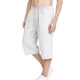 thumbnail image 1 of Pantalones largos para niños, de color liso, con cintura ajustable, con pliegues y bolsillo, informales, deportivos, de poliéster., 1 of 7