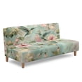 thumbnail image 3 of SCRAWLGOD Hummingbird Hibiscus Floral Print Sofa Cover with Elastic Bottom Armless Futon Slipcovers Dustproof Soft Couch Covers Anti Scratch for Living Room, 3 of 9