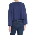 thumbnail image 3 of WE THE FREE Womens Navy Long Sleeve Scoop Neck Top XS, 3 of 3
