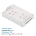 thumbnail image 4 of Uxcell 10Pin 1.2"x1.7"x0.3" Common Anode 3.6V LED Display Digital Tube Red 5 Pack, 4 of 6