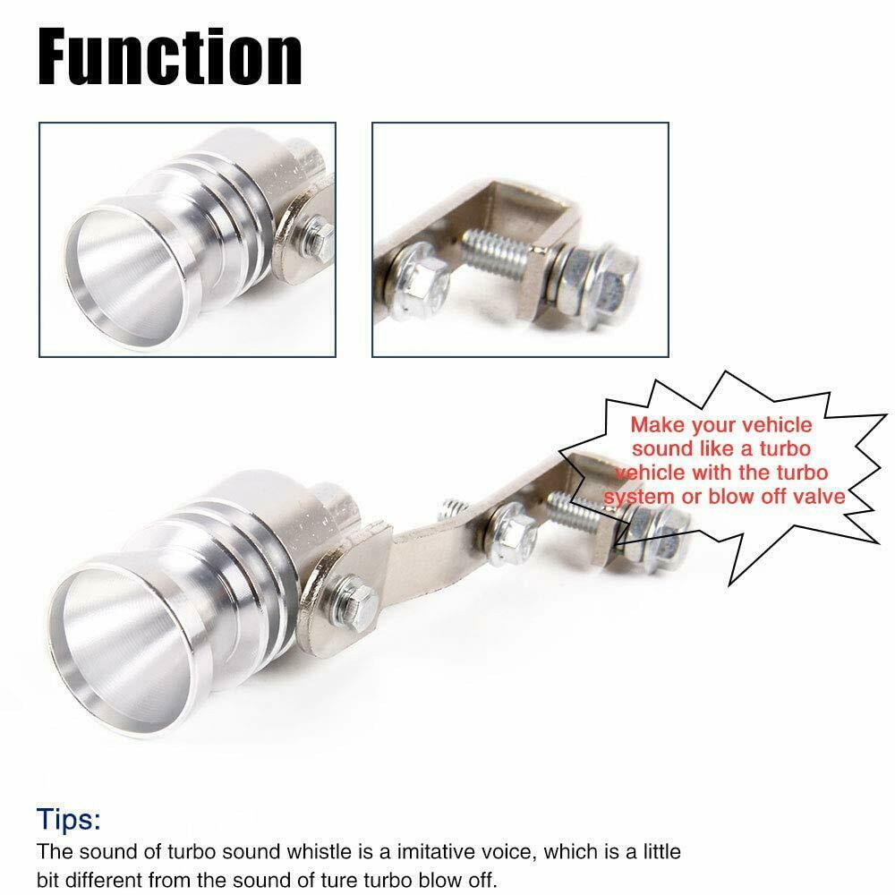 Details about   Car Tuning Turbine Whistle Exhaust Pipe Sounder Sounder Turbine Exhaust Whis L~~ 