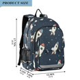 thumbnail image 2 of FORMRS School Backpack 17" Student Travel Bag with Laptop Compartment, Rocket Pattern, 2 of 7