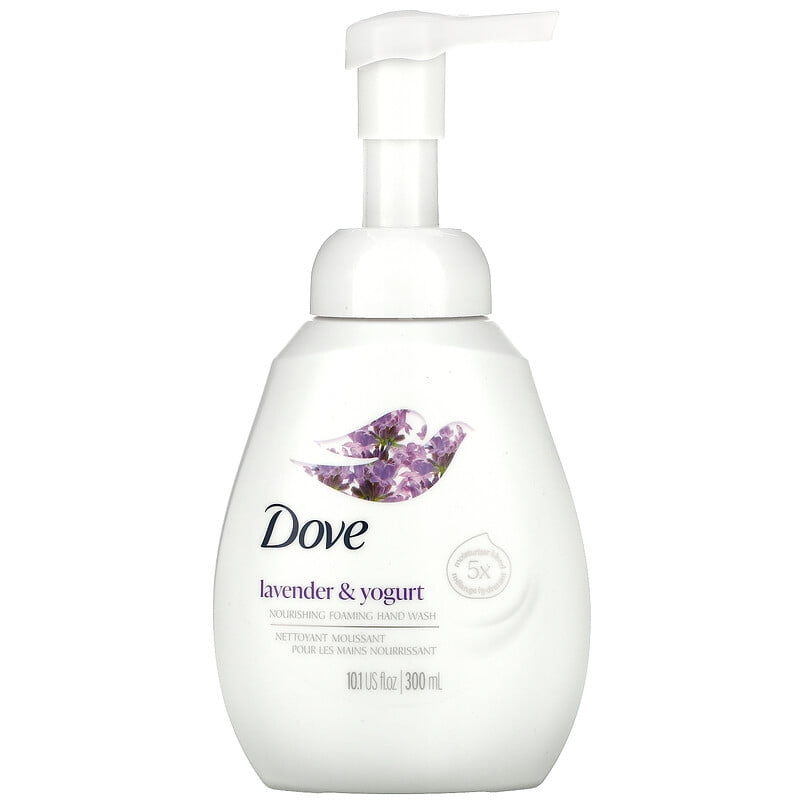 Dove, Nourishing Foaming Hand Soap, Lavender & Yogurt, 10.1 fl oz (300 ml) Pack of 2