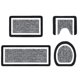 thumbnail image 2 of Alfombras de baño, juegos de 4 alfombras de baño con tapa, alfombras de ducha con forma de U, alfombra de inodoro de microfibra absorbente, alfombras de baño antideslizantes, alfombra lavable a máquin, 2 of 7