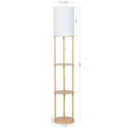 Mainstays 62 in Farmhouse Light Wood Floor Lamp