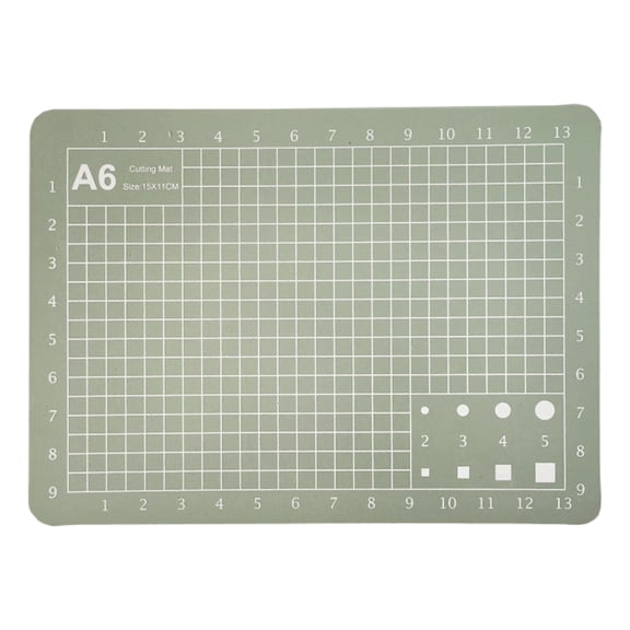 1.2mm Double Sided PVC Cutting Mat With Grid, Self Healing Craft Mat For Sewing Quilting Paper, A3 Size (Multicolor, 15*11*0.12CM)