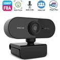 thumbnail image 1 of 1080P Full HD Webcam with Microphone, Wide Angle Webcams Streaming USB Web Camera for Video Calling, Recording Video, Conference, Online Teaching (Black), 1 of 7