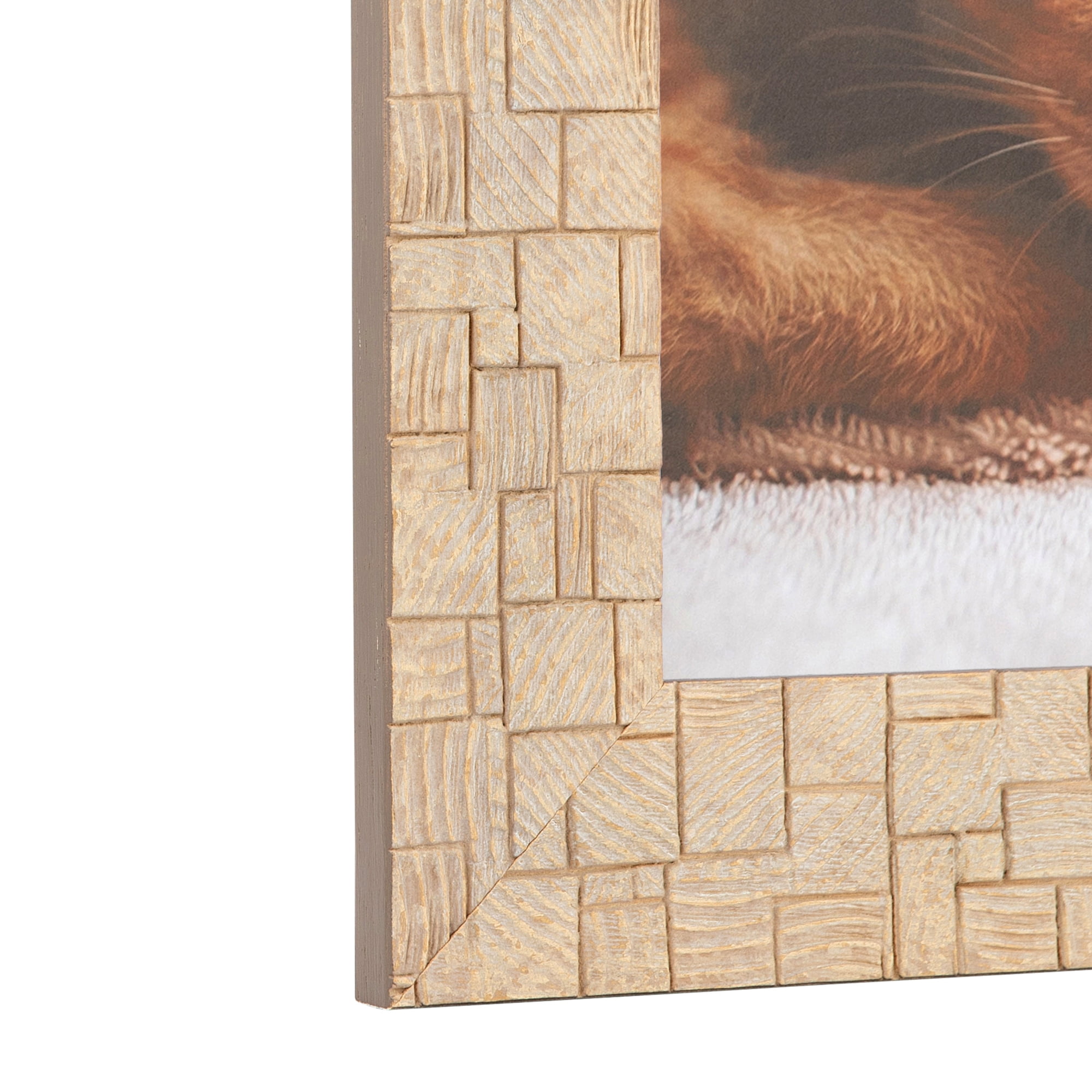 ArtToFrames 18" x 24" Casablanca White Picture Frame, 18x24 inch White Wood Poster Frame (WOM-4996)
