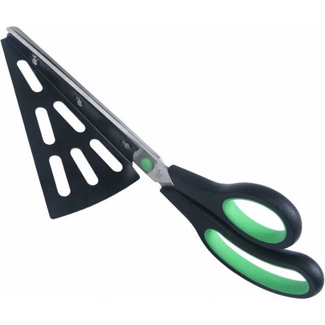 Tijeras de pizza de acero inoxidable Master Chef's Companion para cortar sin esfuerzo, revestimiento antiadherente para cortes suaves, duraderas y aptas para lavavajillas, corte y sirva su camino