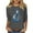 Gray-Shirts, variant on Women's 3/4 Sleeve Tops Summer Crew Neck Shirts Cute Graphic Petite Blouses Going Out Loose Fit Tunic Top S-2XL