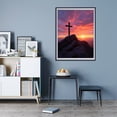 thumbnail image 7 of Diamond Art Kit for Adults, Sunset Silhouette Over Rocky Peak Diamond Painting for Adults Beginners, DIY Diamond Art Painting Kits, 5D Diamond Painting Crafts for Home Decor 12x16 Frameless, 7 of 7