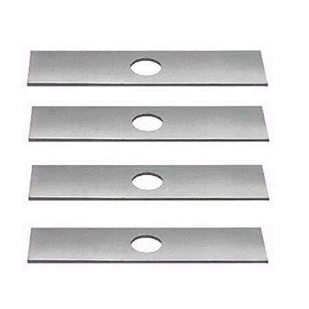 - 4 Pack, Edger Blades Replace Ryobi 613223, Echo 720-237-001, Stihl 4133-713-4101, Maruyama 216062. Green Machine 237001, Made in USA, rust resistent, oil finish, unsharpened edges.