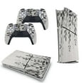 thumbnail image 5 of Grey Country Rustic Leaves Plant PS5/PS5 Pro/PS5 Slim Digital Disc Skin Sticker For Console And Controller Skins, 5 of 7