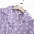 thumbnail image 6 of Lixiuxyad Long Sleeve Satin Pajama Set Flannelette Women's Nightgown Homewear Cartoon Long Sleeve Pants Set, 6 of 6