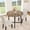 Natural Pear Wood, variant on Gaderth Round Dining Table For 2 To 6,Wood Round Kitchen Table With Metal Frame,Industrial Circle Dinner Table,Space Saving Dining Room Table For Dining Kitchen Living Room,Table Only