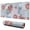 Pioneer Flower Floral-2, variant on Long Mouse Pads for Desk,Pioneer Flower Floral Print Pattern Desk Mats on Top Of Desks, Desk Mouse Pad Extra Large with 3mm Non-Slip Base and Stitched Edge for Gaming,Office,Work,Home 31.5"x11.8"