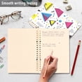 thumbnail image 4 of FORMRS 1-Subject Spiral Notebook 8" x 5" College Ruled 60 Refillable Sheet A5 Hard Cover, 2 Pack, Pink Simple Shapes, 4 of 7